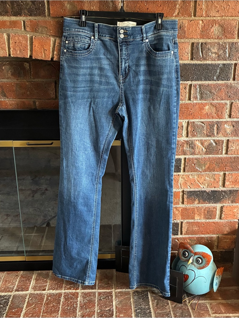 Blue Women's Straight-Leg Jeans